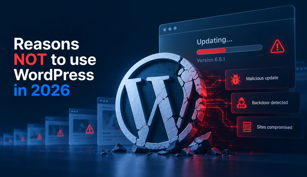 Gründe, WordPress 2026 NICHT zu nutzen