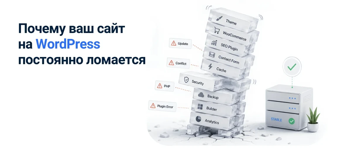 Почему ваш сайт на WordPress постоянно ломается — и что с этим делать