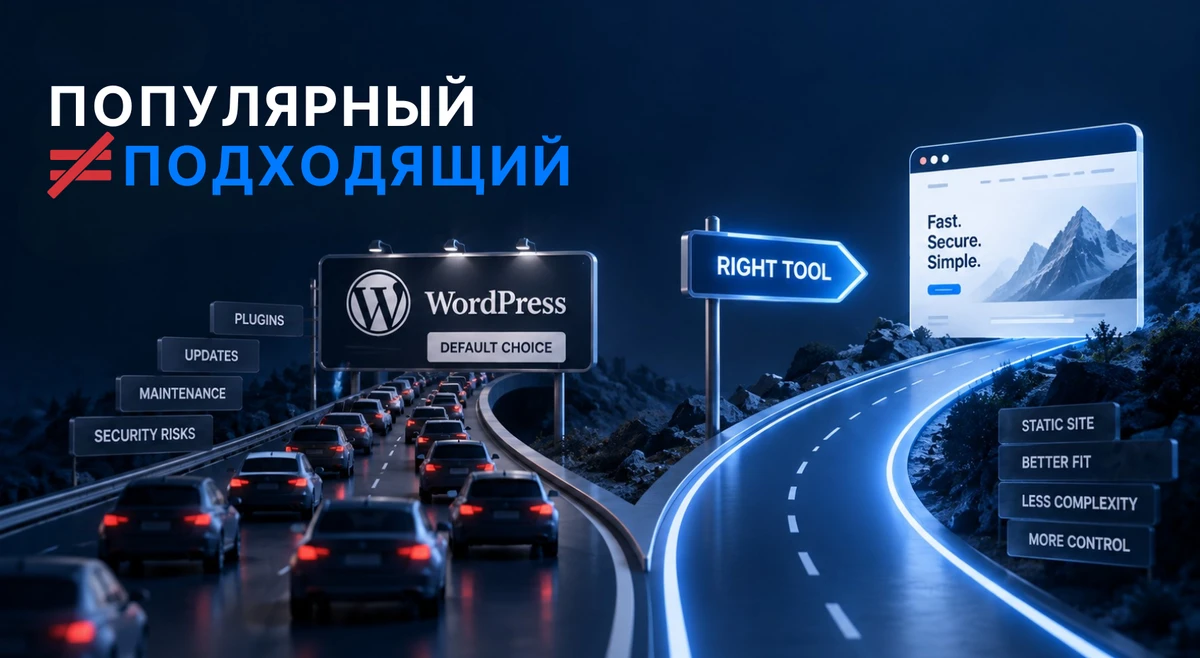 WordPress популярен — но это не повод его использовать