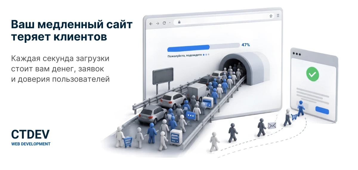 Ваш медленный сайт теряет клиентов